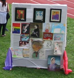 Art by youth display.